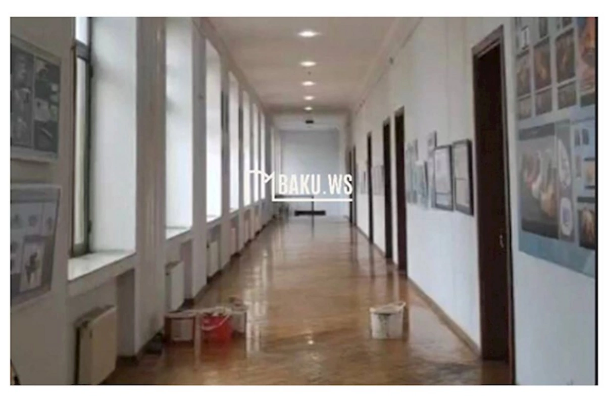 Bu universitetlərdə yağış tavandan içəri axdı — VİDEO