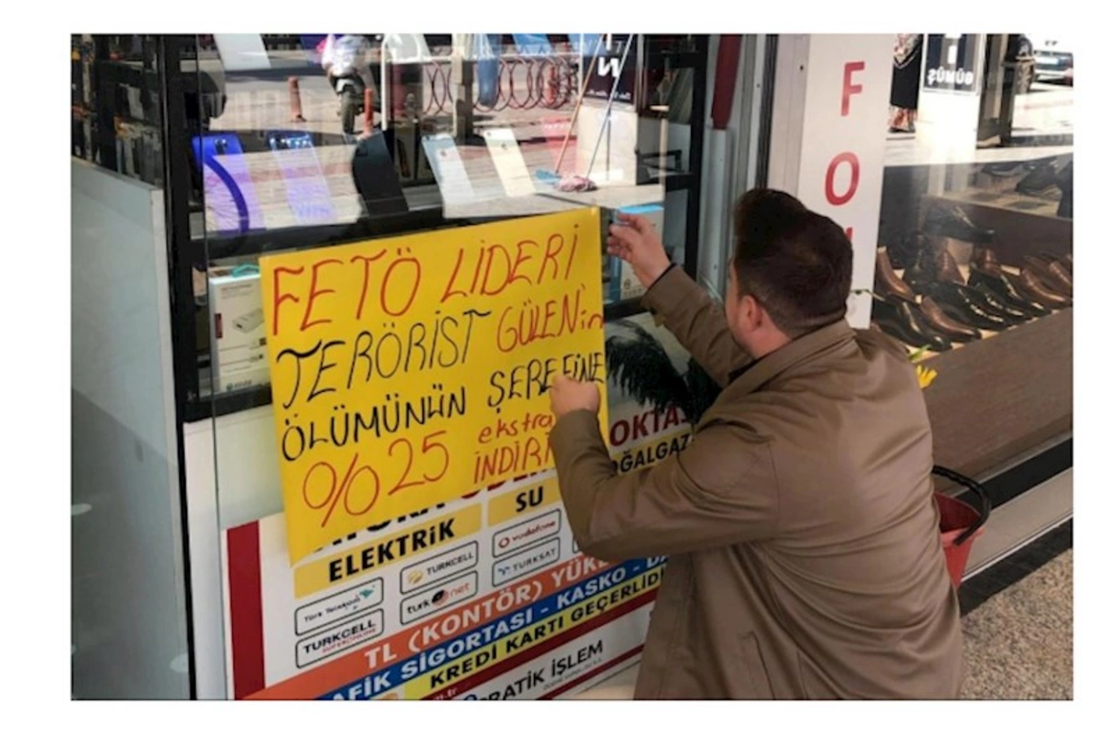 Türkiyədə sahibkar Fətullah Gülənin ölümü ilə əlaqədar endirim kampaniyası keçirib — FOTO
