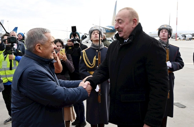 İlham Əliyev Rusiyada səfərdədir — FOTOLAR İlham Əliyev Rusiyada səfərdədir — FOTOLAR