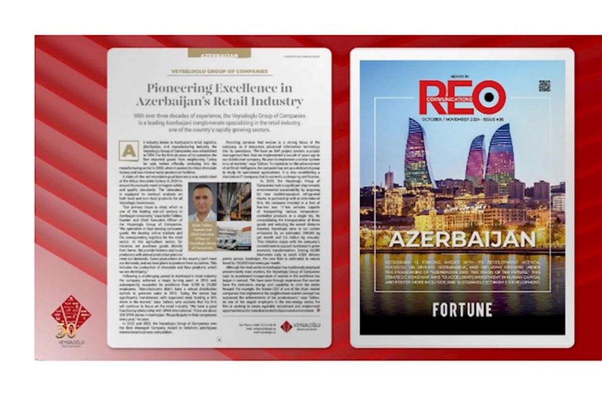 ABŞ-ın məşhur biznes jurnalı “Fortune”, Veysəloğlu Şirkətlər Qrupunun təsisçisi Aydın Talıbovla özəl müsahibə yayımladı