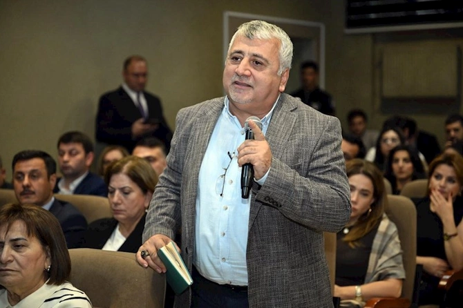 Adil Kərimli Mədəniyyət və İncəsənət Universitetinin kollektivi ilə görüşüb — FOTOLAR