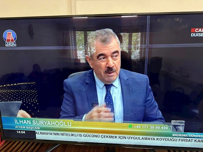 Azərbaycan nümayəndə heyəti Almaniyanın nüfuzlu televiziya kanalında — FOTOLAR