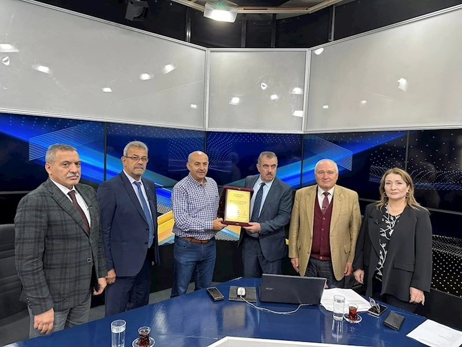 Azərbaycan nümayəndə heyəti Almaniyanın nüfuzlu televiziya kanalında — FOTOLAR