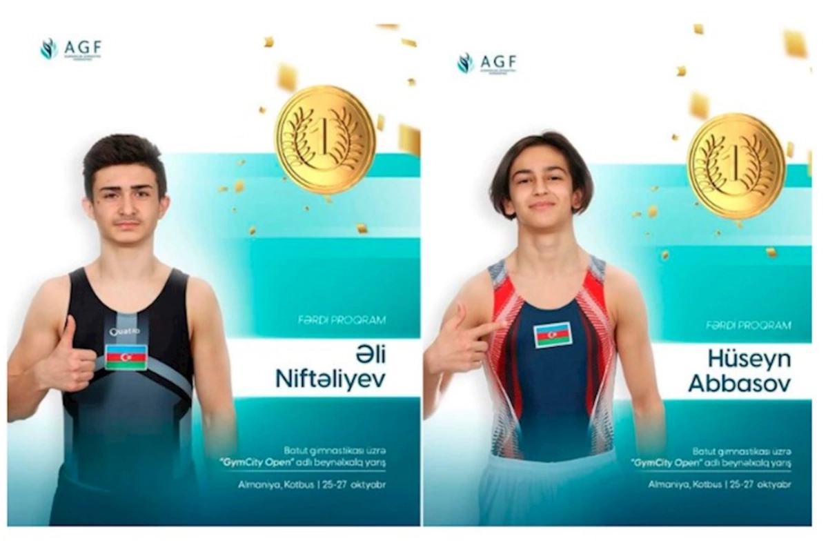 Gimnastlarımızdan Almaniyada iki qızıl medal