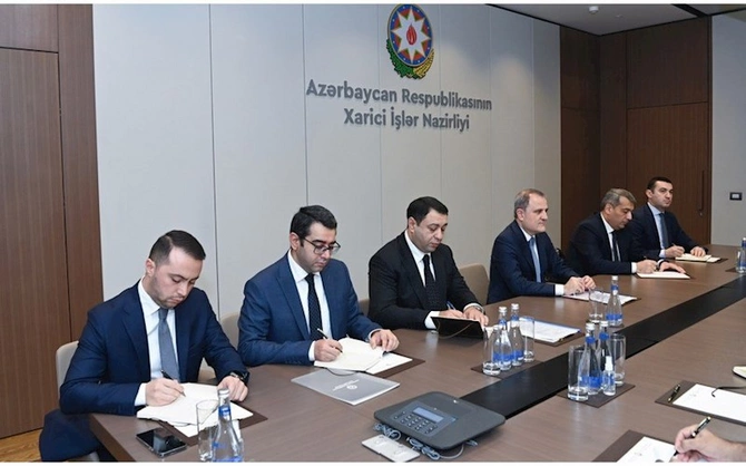 Ceyhun Bayramov Pakistan rəsmisi ilə ikitərəfli əməkdaşlığı müzakirə etdi — FOTOLAR