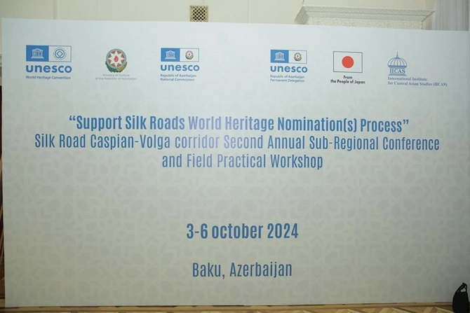 Bakıda tarixi İpək Yoluna həsr olunmuş UNESCO konfransı keçirilir — FOTOLAR Bakıda tarixi İpək Yoluna həsr olunmuş UNESCO konfransı keçirilir — FOTOLAR