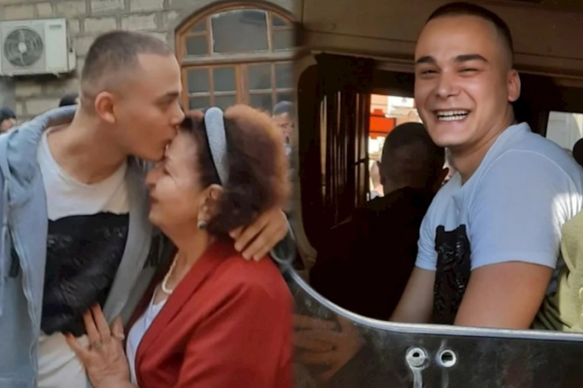 Kübra Əliyeva nəvəsini əsgərliyə yola saldı — FOTOLAR