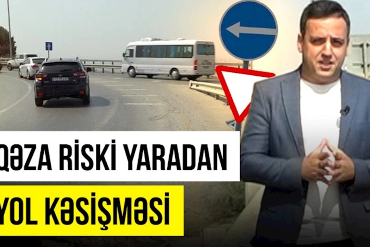 Qanunu bilməyən sürücülərin çaşbaş qaldıqları yol — VİDEO