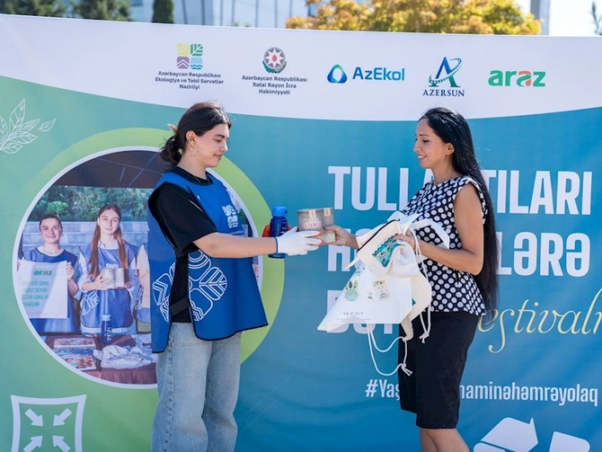 “Tullantıları hədiyyələrə dəyiş” festivalı bu dəfə Xətai rayonunda baş tutub — FOTOLAR “Tullantıları hədiyyələrə dəyiş” festivalı bu dəfə Xətai rayonunda baş tutub — FOTOLAR