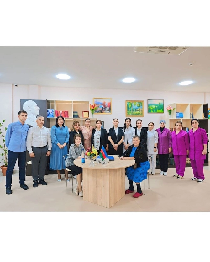 Leyla Əliyeva Qocalar evində — FOTOLAR