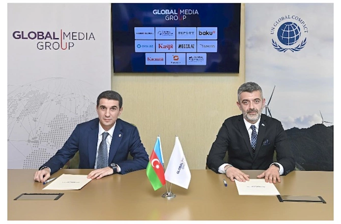 Global Media Group və BMT-nin Qlobal Sazişi arasında memorandum imzalandı — FOTOLAR