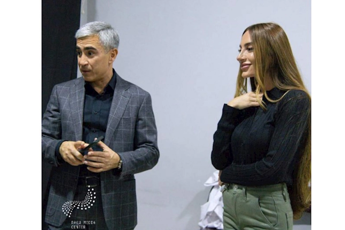 Arzu Əliyeva yeni filmin çəkiliş meydançasında — VİDEO/FOTOLAR