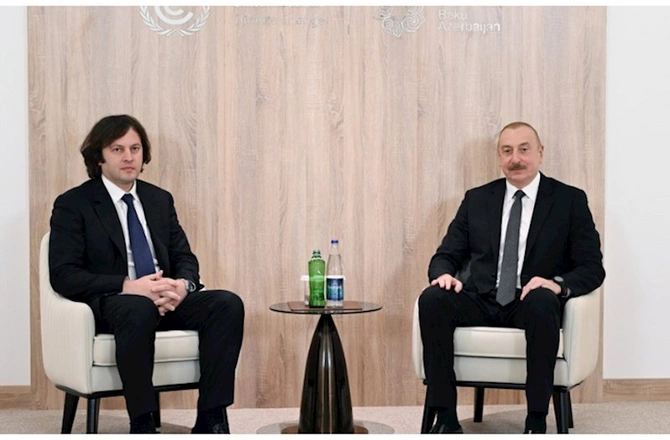 İlham Əliyev Gürcüstanın Baş naziri ilə görüşüb — FOTO (YENİLƏNİB)