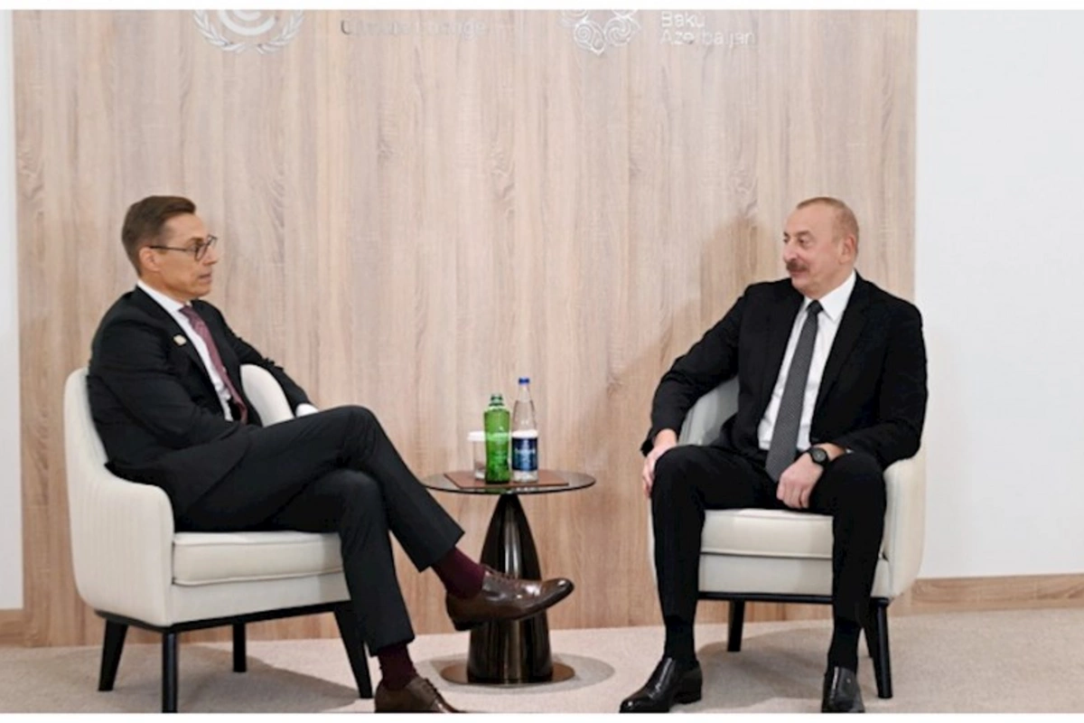 Prezident İlham Əliyev Finlandiya Prezidenti ilə görüşüb