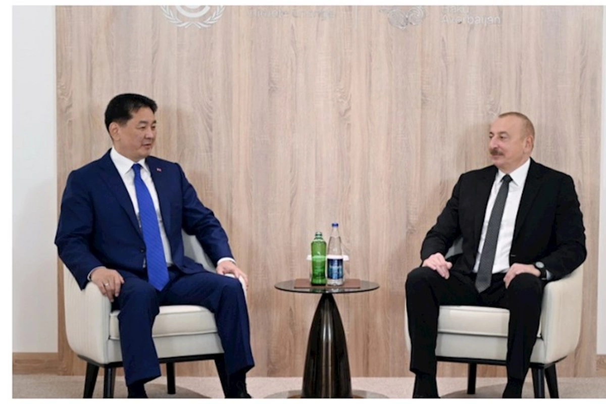 İlham Əliyev Monqolustan Prezidenti ilə görüşüb