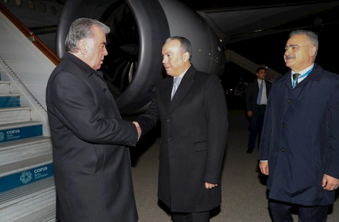 Emoməli Rəhmonun Azərbaycana səfəri başladı — FOTOLAR Emoməli Rəhmonun Azərbaycana səfəri başladı — FOTOLAR