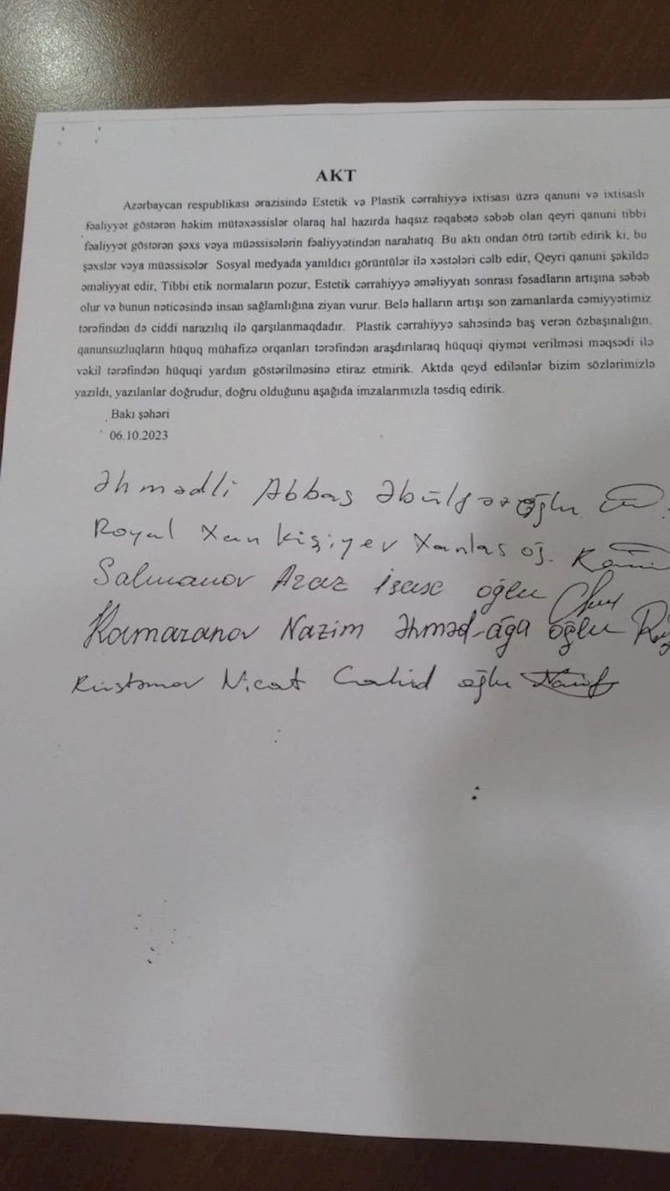Estetik cərrahlarla bağlı şikayət edən həkimlər onlar imiş — FOTOLAR