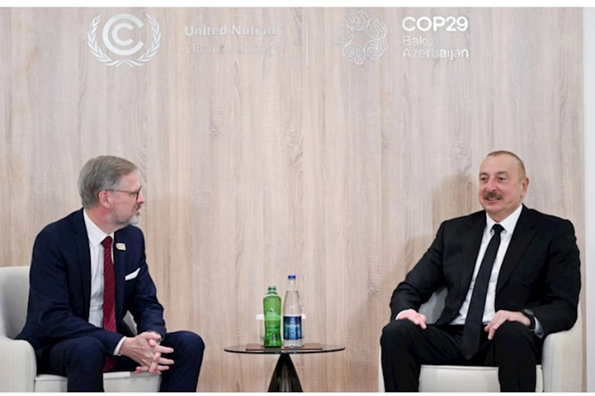 Prezident Çexiyanın Baş naziri ilə görüşüb