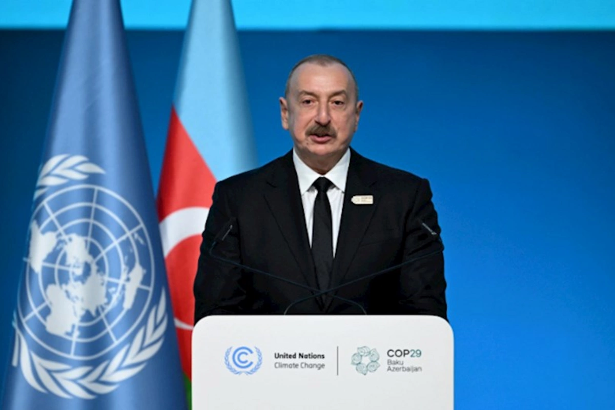 Prezident COP29-un açılış mərasimində çıxışı zamanı Azərbaycana qarşı ittihamlardan danışıb
