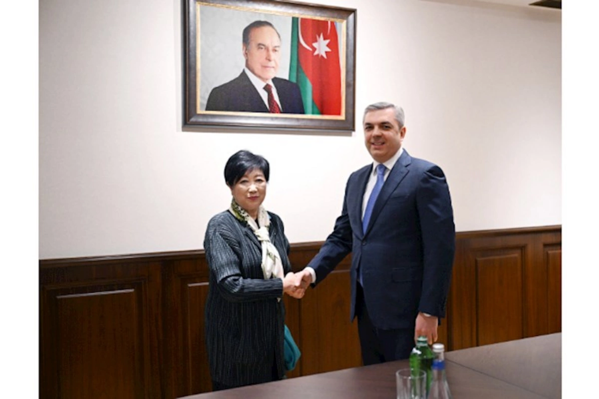 Samir Nuriyev Tokio qubernatoru ilə görüşüb — FOTOLAR