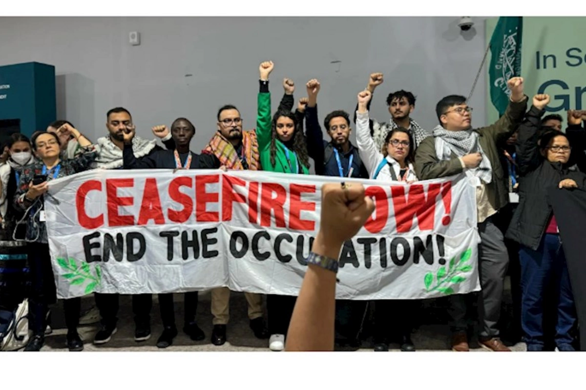 COP29-da aktivistlər aksiya keçirib