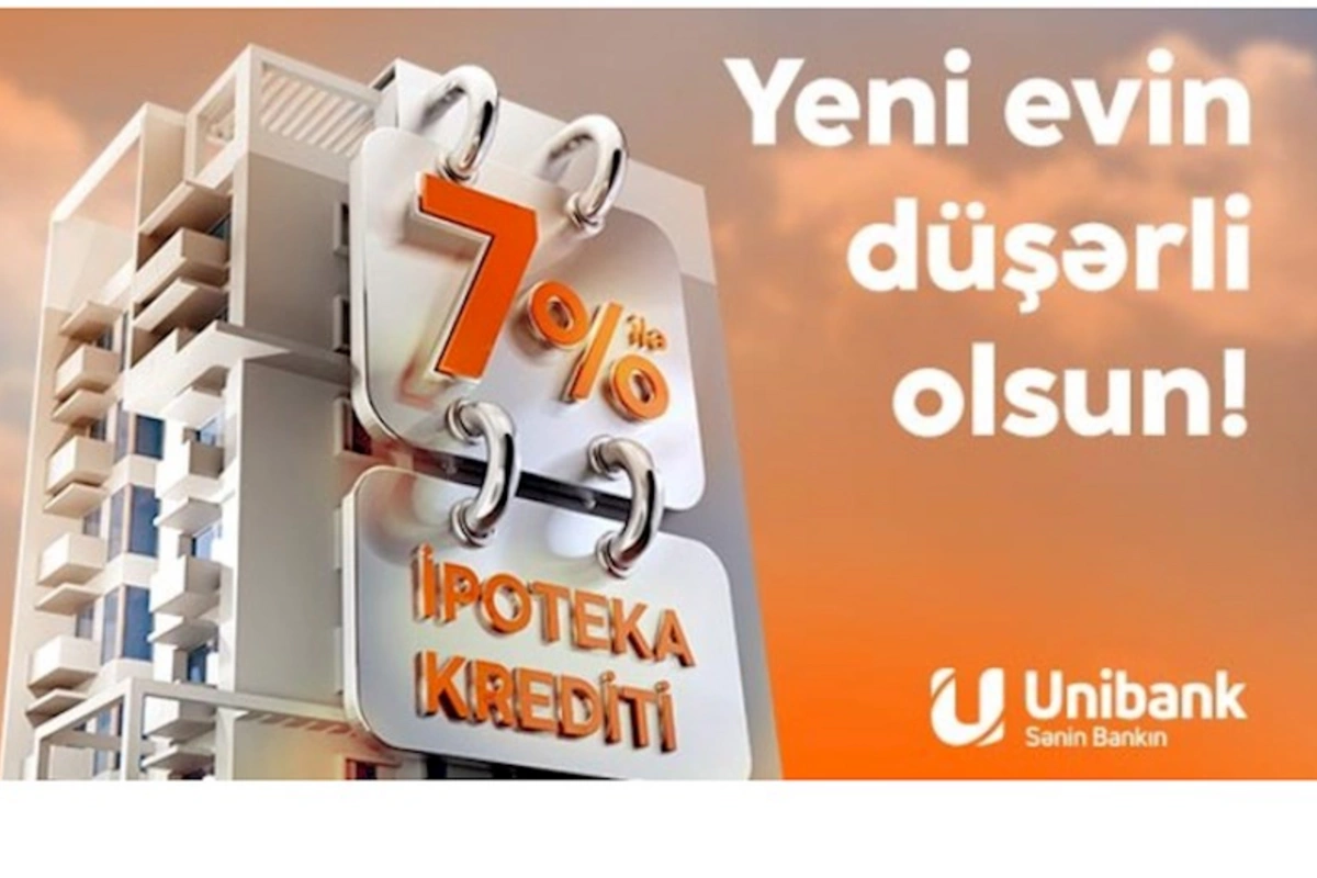 Unibank ipoteka faizini endirib!