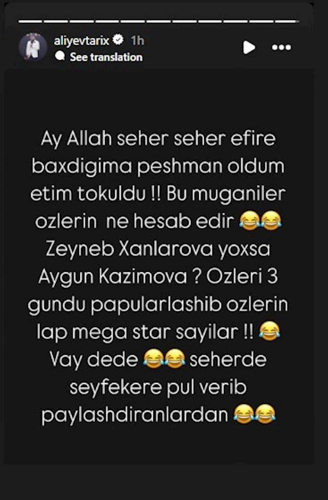 Tolik onları biabır etdi: “Səhər də pul verib...” (FOTO)