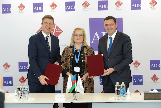 “Araz” Supermarketlər Şəbəkəsindən kənd təsərrüfatına dəstək - Asiya İnkişaf Bankı ilə 10,5 milyonluq saziş imzalandı — FOTOLAR