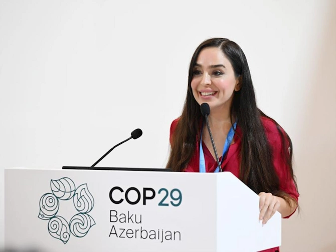 Leyla Əliyeva Xəzər dənizinin mühafizəsinə dair dəyirmi masa müzakirələrində iştirak edib — FOTOLAR Leyla Əliyeva Xəzər dənizinin mühafizəsinə dair dəyirmi masa müzakirələrində iştirak edib — FOTOLAR