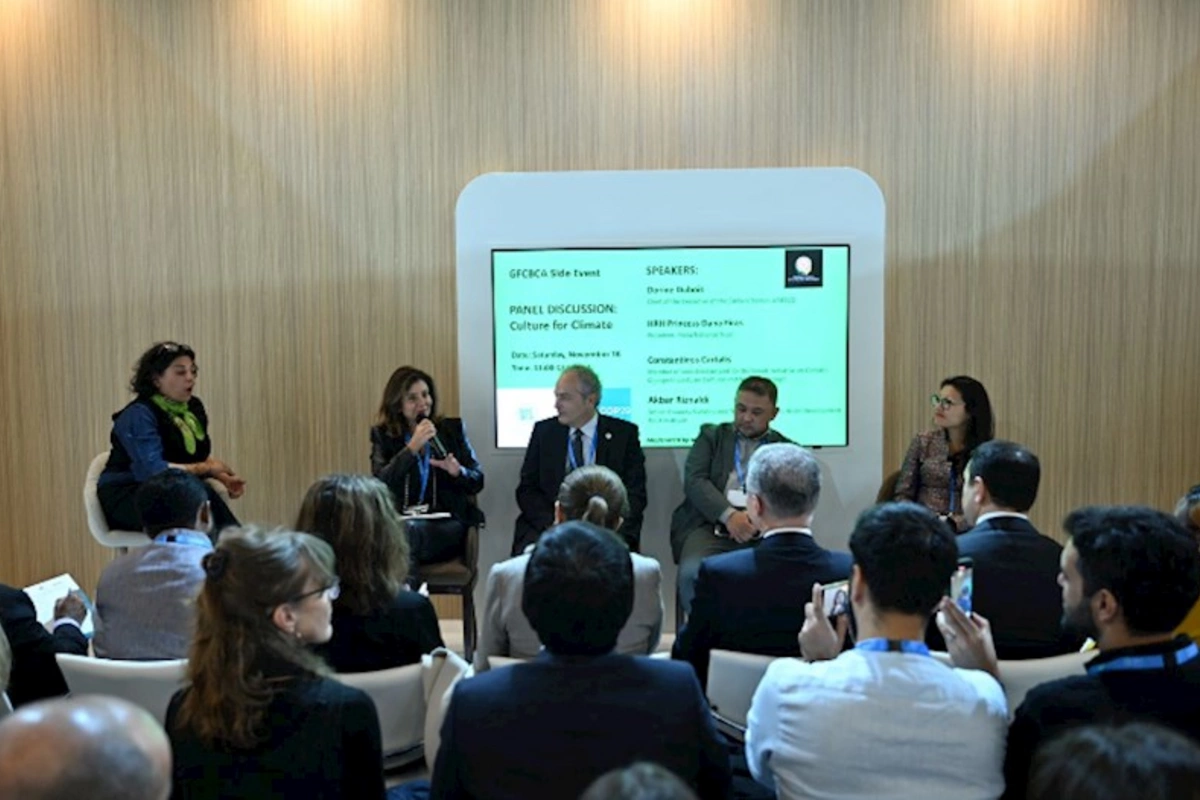 “İqlim üçün mədəniyyət” adlı panel sessiya keçirilib — FOTOLAR
