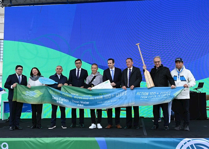 AKAF COP29-la bağlı avarçəkmə yürüşü təşkil etdi — FOTOLAR