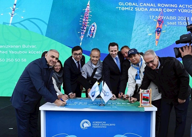 AKAF COP29-la bağlı avarçəkmə yürüşü təşkil etdi — FOTOLAR