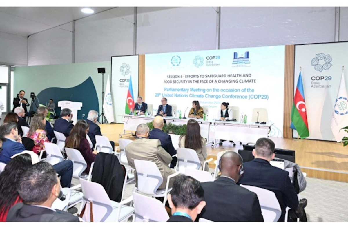 COP29-da iqlim dəyişikliyi qarşısında sağlamlıq və ərzaq təhlükəsizliyinin qorunması üçün səylərdən danışılıb