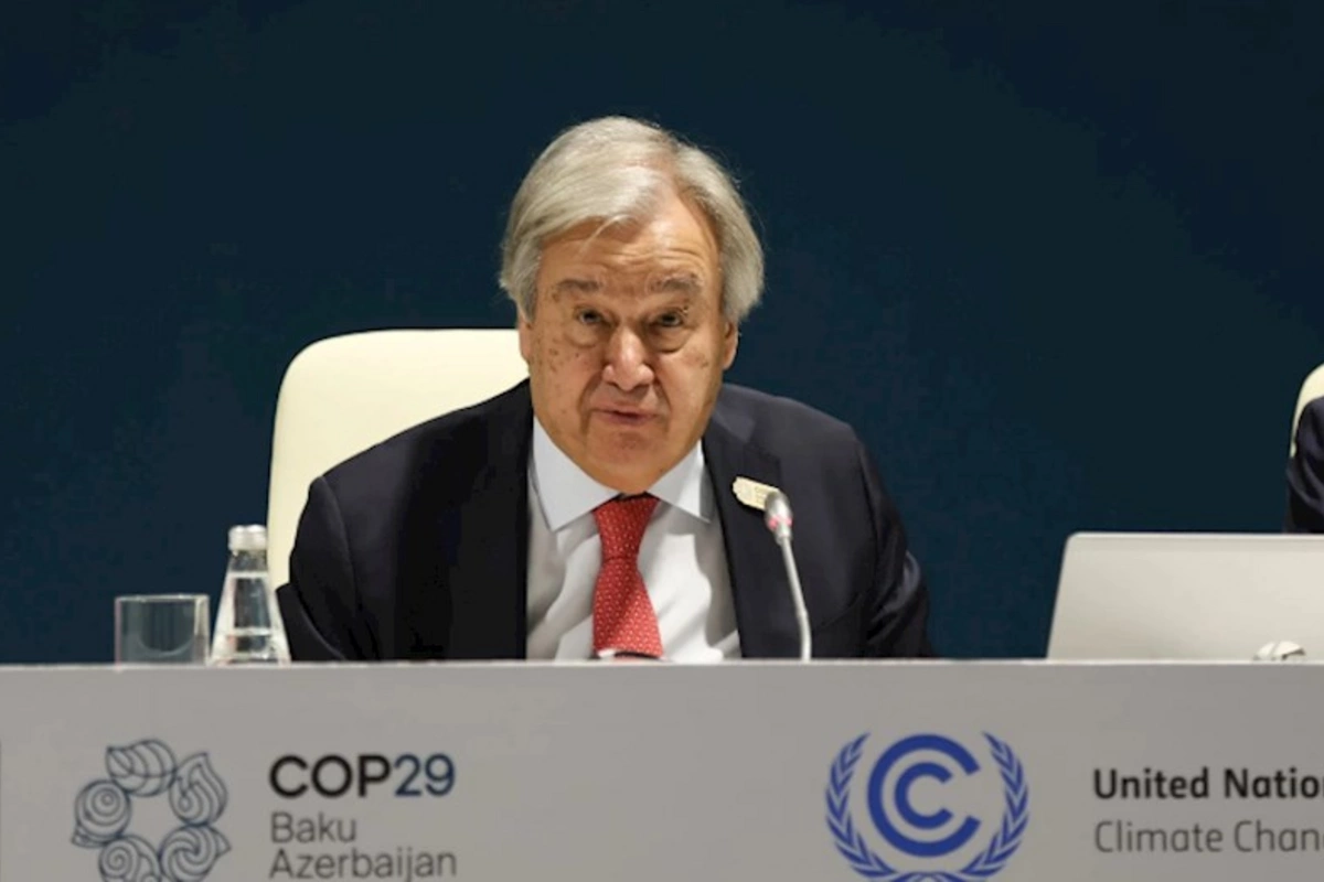 BMT-nin Baş katibi G20 ölkələrinə COP29-la bağlı çağırış etdi