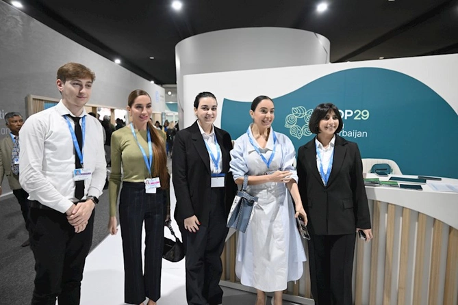 Leyla Əliyeva COP29 çərçivəsində müzakirələrdə iştirak etdi — FOTOLAR Leyla Əliyeva COP29 çərçivəsində müzakirələrdə iştirak etdi — FOTOLAR