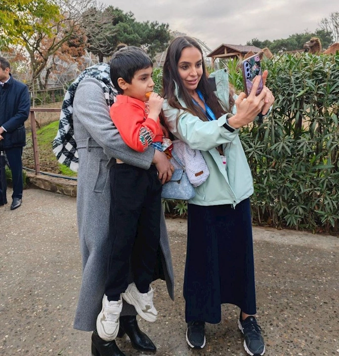 Leyla Əliyeva Bakı zooparkından paylaşım etdi — FOTOLAR