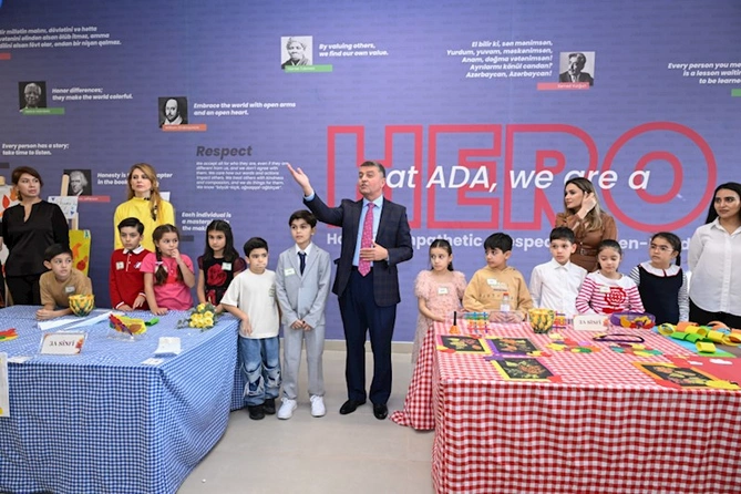 ADA İbtidai Məktəbində ilk Payız festivalı — Məhsul bayramı keçirilib (FOTOLAR/VİDEO)