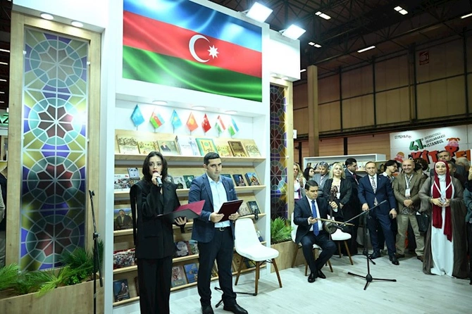 Azərbaycanın ilk dəfə fəxri qonaq ölkə olduğu 41-ci İstanbul Beynəlxalq Kitab Sərgisinin açılışı keçirilib — FOTOLAR