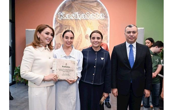 Leyla Əliyeva “Kaşalata” kafeni ziyarət edib — FOTOLAR