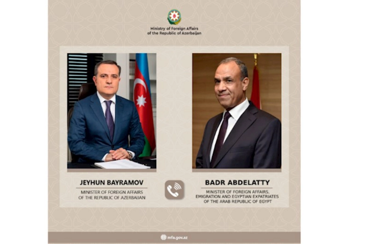 Ceyhun Bayramov misirli həmkarı ilə danışıqlar apardı
