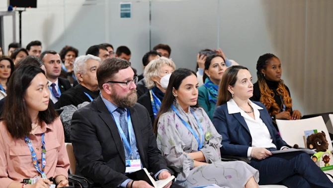 Leyla Əliyeva COP29-da nadir canlıların mühafizəsinə həsr olunan panel müzakirələrində — FOTOLAR Leyla Əliyeva COP29-da nadir canlıların mühafizəsinə həsr olunan panel müzakirələrində — FOTOLAR