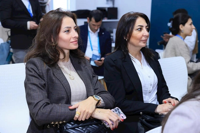 COP29 Yaşıl Zonada “Tuqay meşələrinin karbontutma potensialının qiymətləndirilməsi” mövzusunda təqdimat keçirilib — FOTOLAR COP29 Yaşıl Zonada “Tuqay meşələrinin karbontutma potensialının qiymətləndirilməsi” mövzusunda təqdimat keçirilib — FOTOLAR