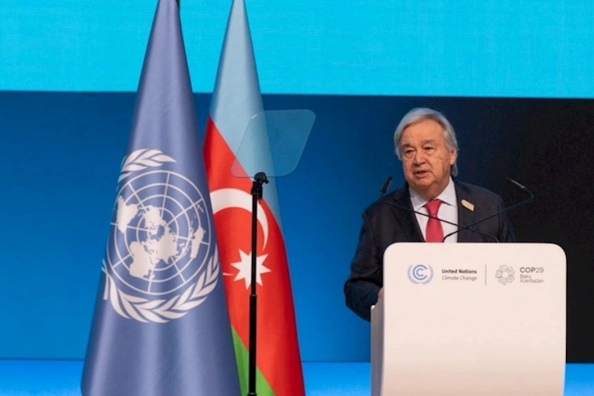 BMT baş katibi Azərbaycana təşəkkür etdi: COP29-da razılaşma gələcək inkişaf üçün əsas yaradır