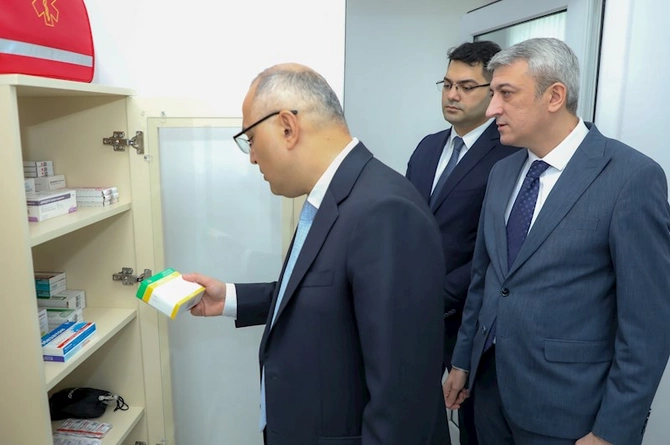 Yeni təcili tibbi yardım stansiyası istifadəyə verildi — FOTOLAR