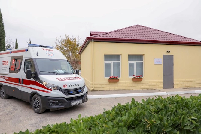 Yeni təcili tibbi yardım stansiyası istifadəyə verildi — FOTOLAR