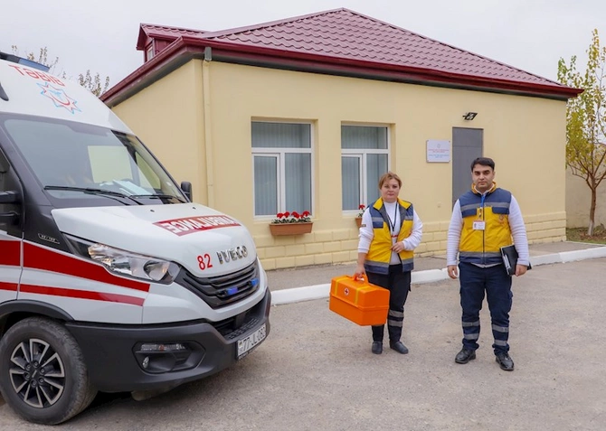 Yeni təcili tibbi yardım stansiyası istifadəyə verildi — FOTOLAR