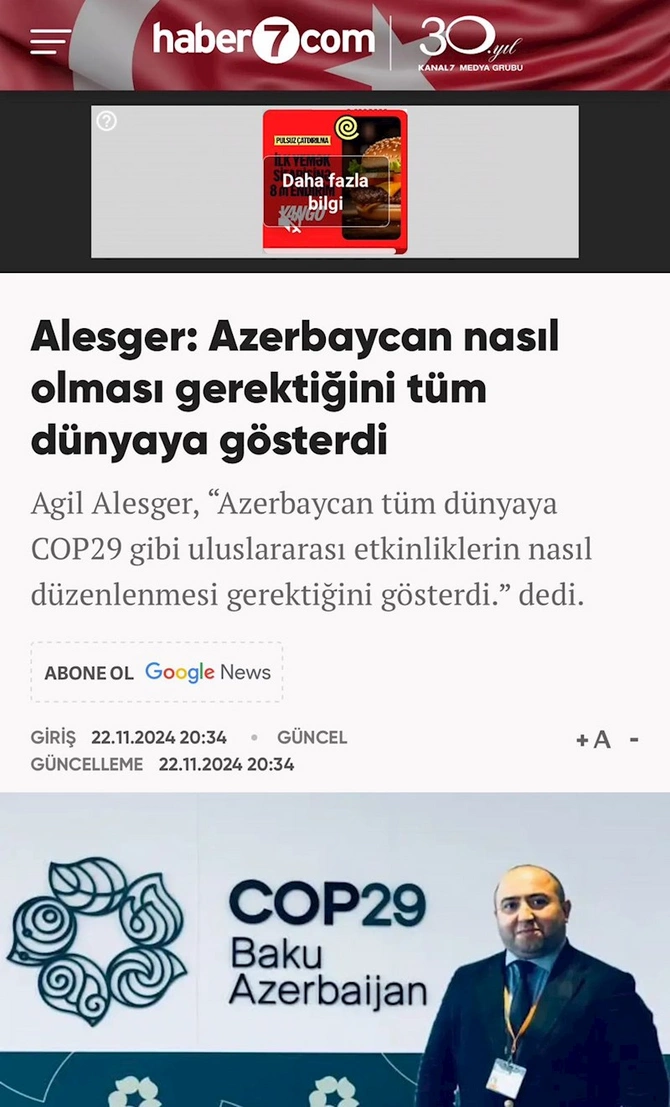 Aqil Ələsgər 8 ölkənin mediasına COP29 barədə danışdı — FOTOLAR