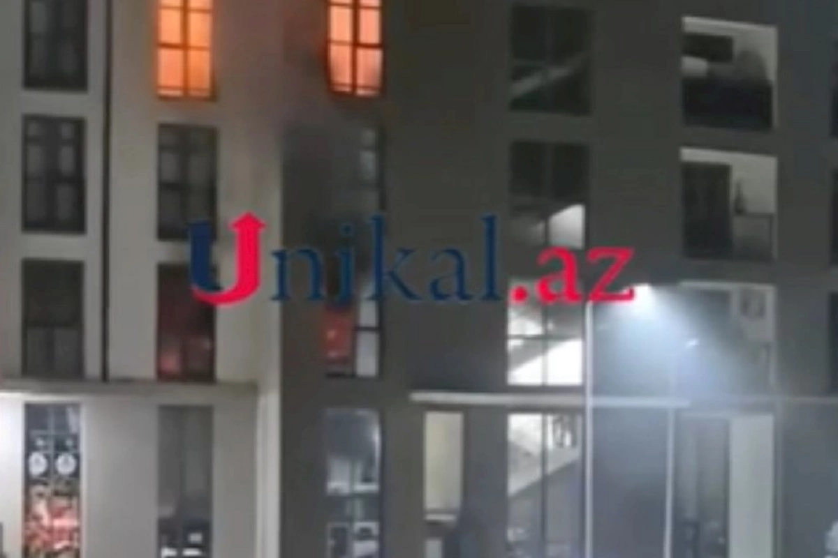 Füzulidə yaşayış binasında yanğın — VİDEO