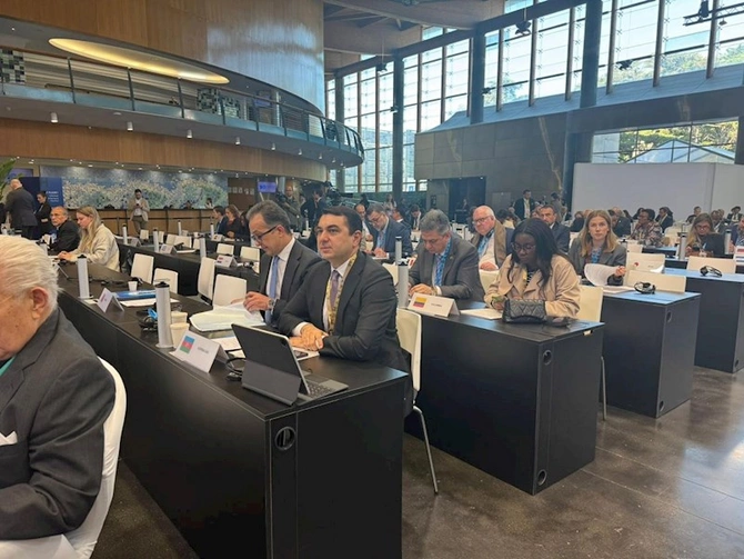 Adil Kərimlinin X Qlobal Forumda məruzəsi dinlənilib — FOTOLAR