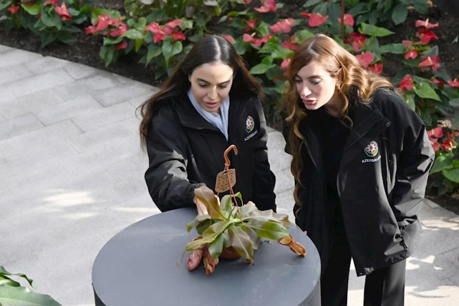 Prezident ailəsi ilə Mərkəzi Nəbatat Bağının açılışında — FOTOLAR Prezident ailəsi ilə Mərkəzi Nəbatat Bağının açılışında — FOTOLAR